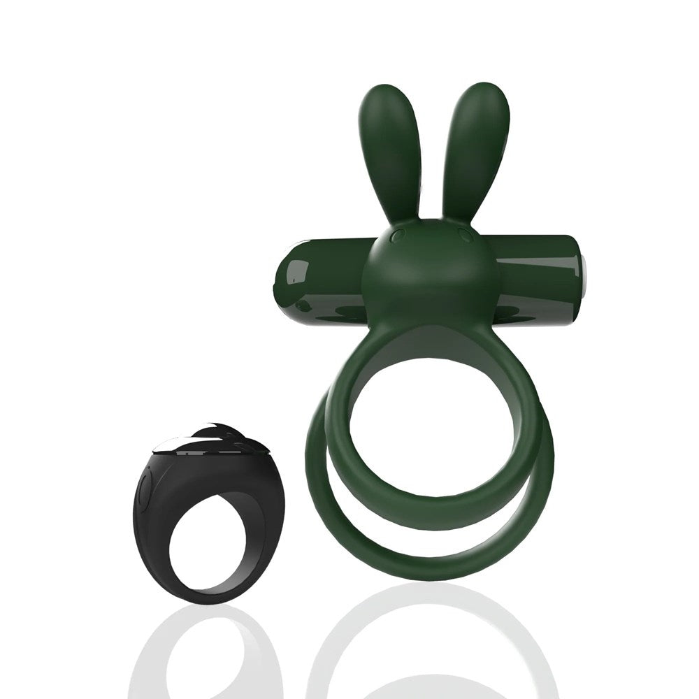 Screaming O Ohare XL Remote Control 10 Functions Vibrating Penis Ring - Green - Vibrating Cock Rings