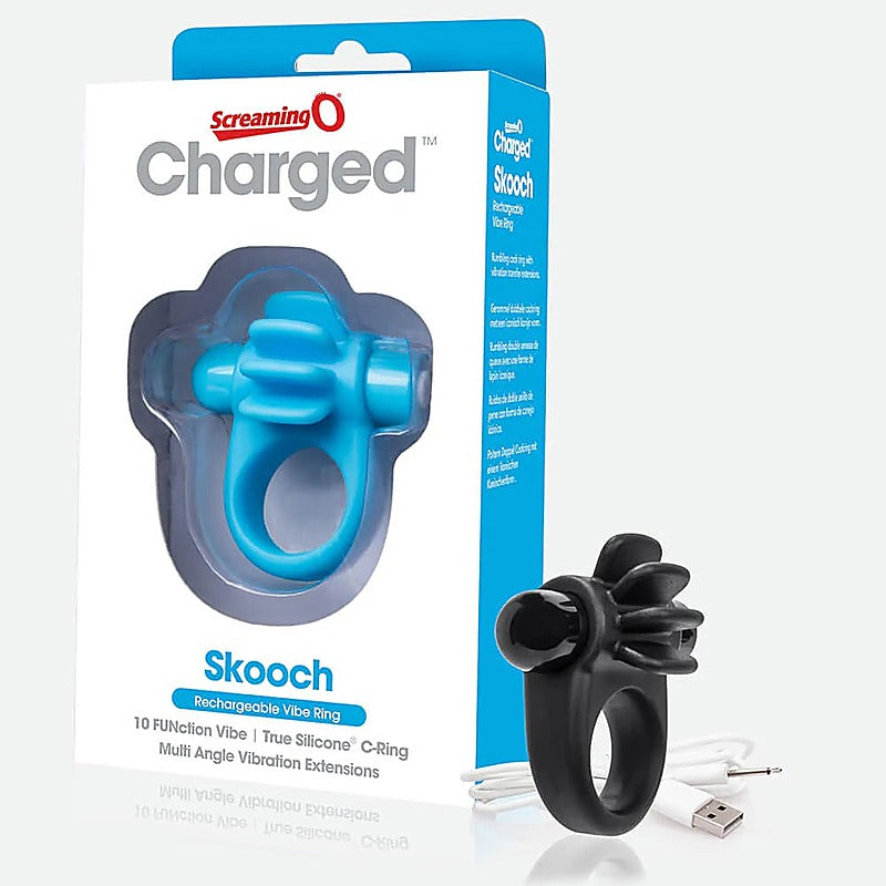 Charged Skooch 10 Functions Vibrating Cock Ring - Vibrating Cock Rings
