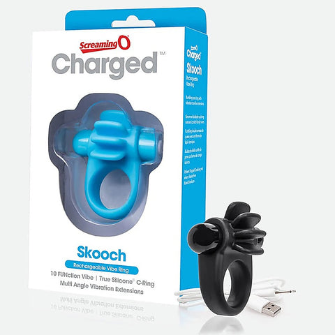 Charged Skooch 10 Functions Vibrating Cock Ring - Vibrating Cock Rings