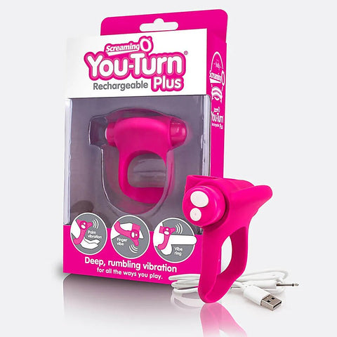 Screaming O Charged You Turn Plus Rechargeable Vibrating Cock Ring Multi Function - Vibrating Cock Rings