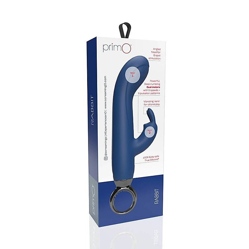 Primo 10 Functions Rechargeable Silicone Rabbit Vibrator - Rabbit Vibrators