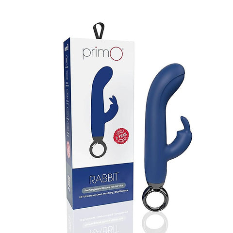 Primo 10 Functions Rechargeable Silicone Rabbit Vibrator - Rabbit Vibrators