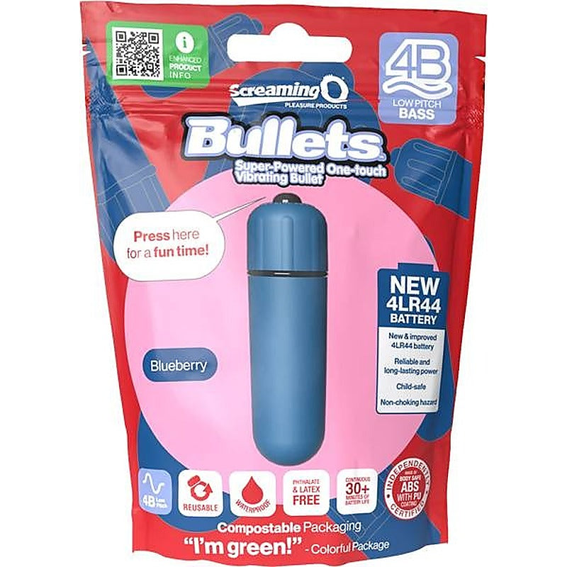 Screaming O 4B Low Pitch Bass Waterproof Bullet Vibrator Deep Resonance - Bullet Vibrators