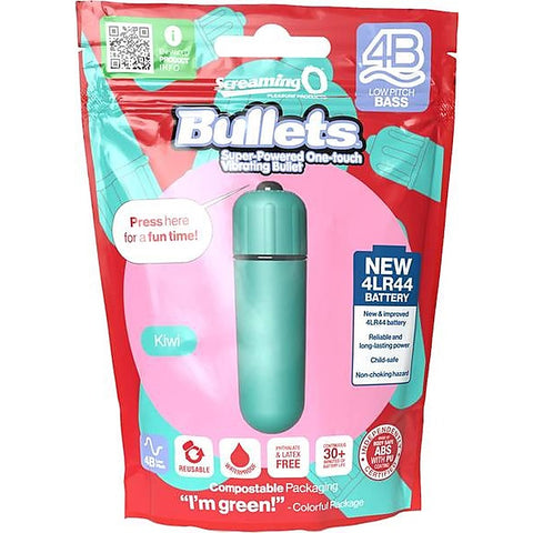 Screaming O 4B Low Pitch Bass Waterproof Bullet Vibrator Deep Resonance - Bullet Vibrators