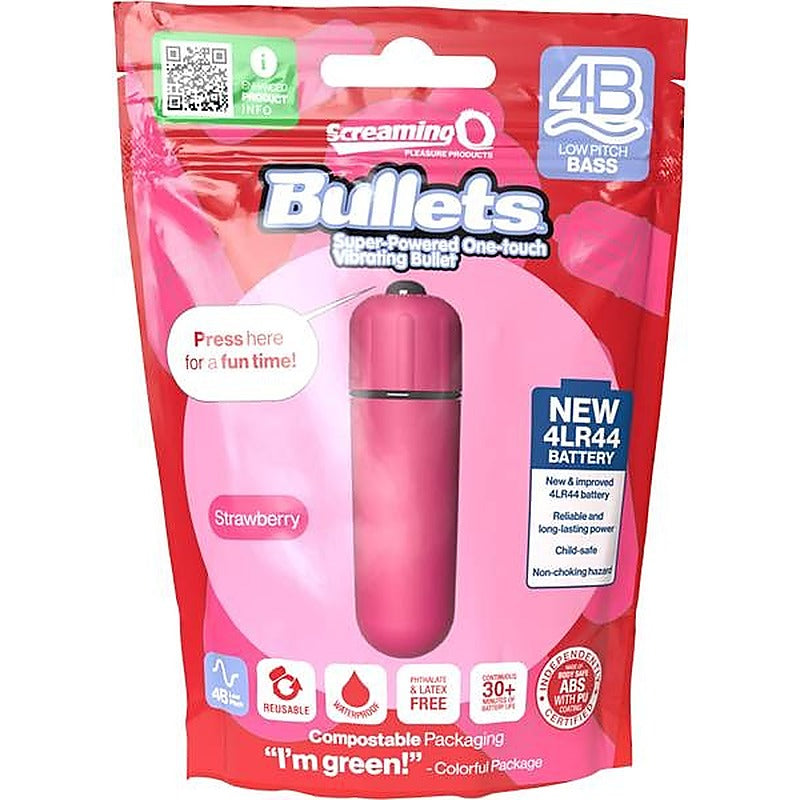 Screaming O 4B Low Pitch Bass Waterproof Bullet Vibrator Deep Resonance - Bullet Vibrators