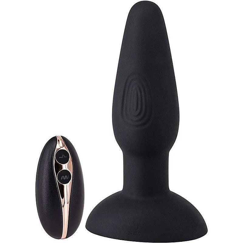 Seven Creations Unisex Purrfect Butt Plug With Internal Bullet Vibrator - Butt Plugs