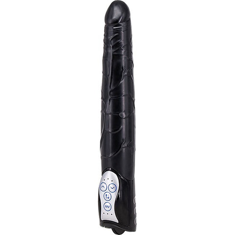 Seven Creations Long John Realistic Thrusting Vibrator with Cock Ring - Vibrating Dildos