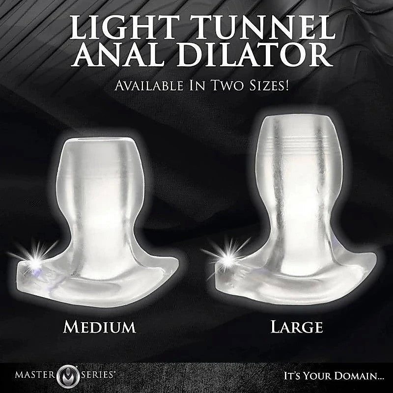 Master Series Light Tunnel Light Up Anal Dilator - Butt Plugs