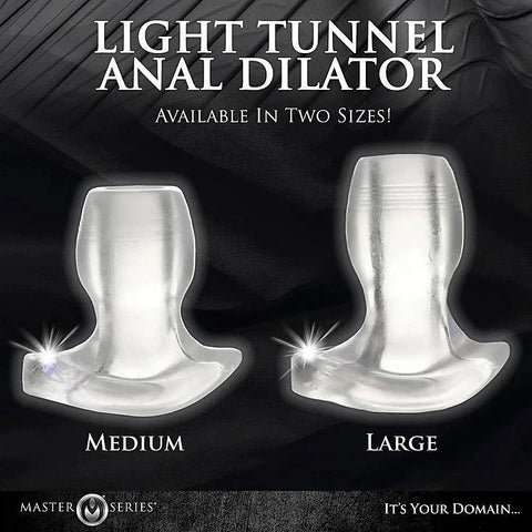 Master Series Light Tunnel Light Up Anal Dilator - Butt Plugs