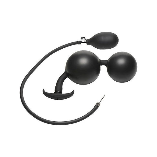 Ass Rattler Weighted Inflatable Silicone Anal Plug - Butt Plugs