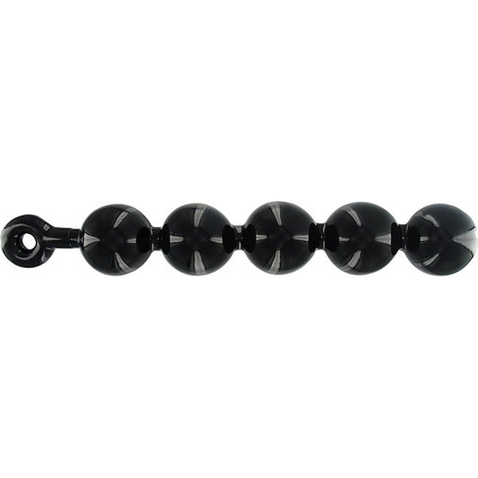 Black Baller Anal Beads by XR Brands - Anal Beads and Balls