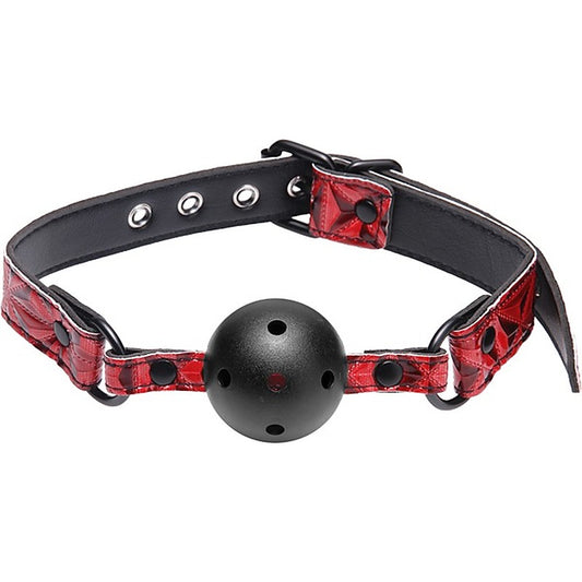 Master Series Tied Breathable Fetish Play Ball Gag - Bondage Gags and Bits