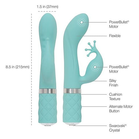 Pillow Talk Kinky Clitoral and G-spot Vibrator - Clit Ticklers and Pulsators