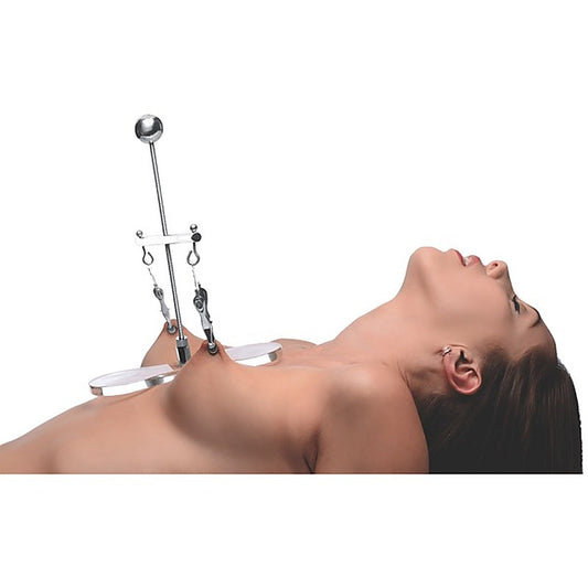 Master Series Tower of Pain Nipple Clamps by XR Brands - Nipple and Clit Clamps