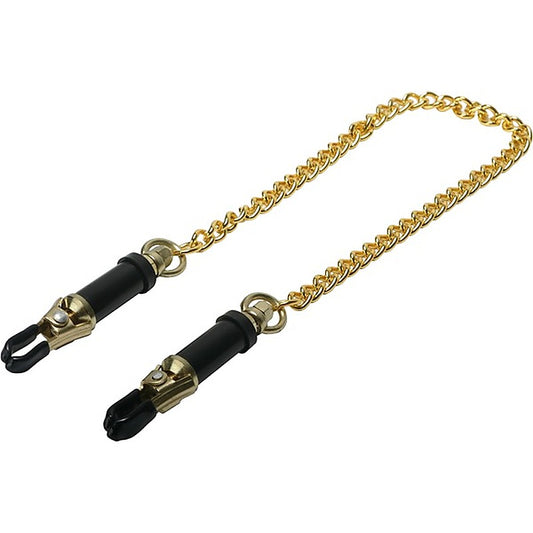 Master Series Deluxe Adjustable Bondage Nipple Clamps - Nipple and Clit Clamps