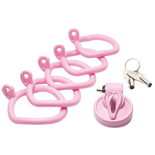 Master Series Pussification Vulva Male Chastity Cage - Male Chastity
