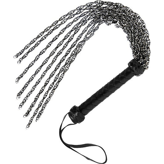 Master Series Gunmetal Chain Bondage Flogger by XR Brands - Whips And Crops