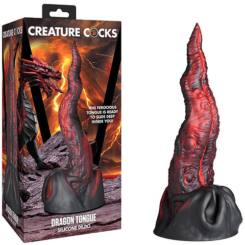 Dragon Tongue Realistic Fantasy Silicone Dildo by XR Brands - Realistic Dildos