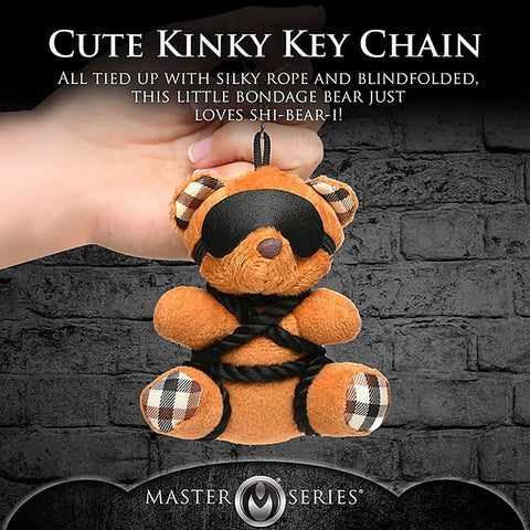 Master Series Rope Teddy Bear Key Chain by XR Brands - Party Gifts and Novelties