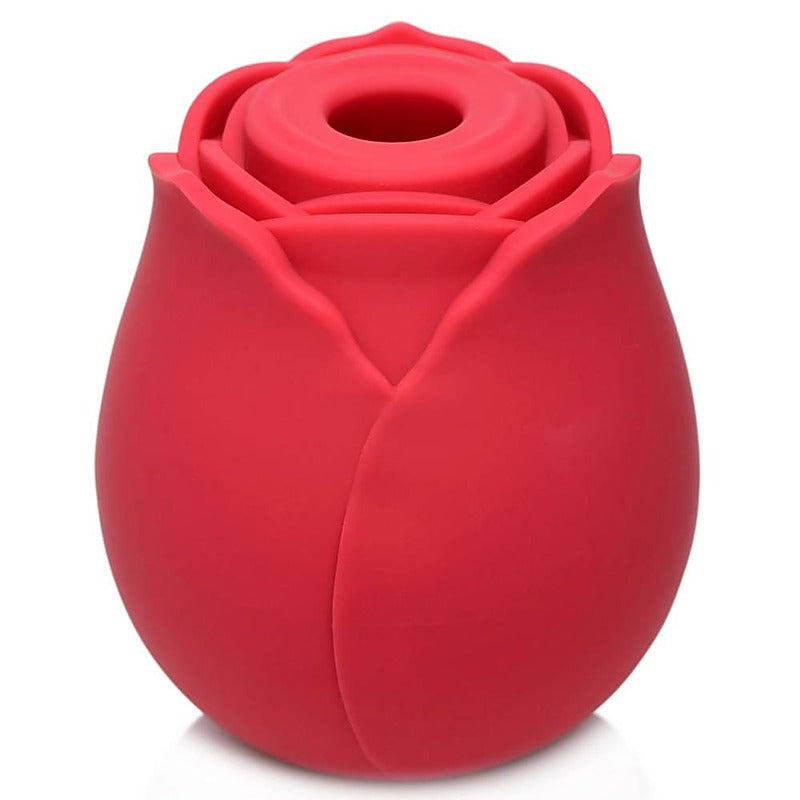 XR Brands The Rose Lovers Clitoral Vibrator Gift Box with Multiple Rings - Clit Ticklers and Pulsators