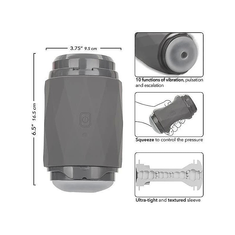 Milk Master Vibro Squeeze Male Stroker by California Exotics - Masturbators and Strokers