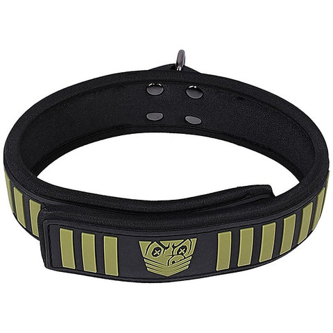 Fort Troff Tactical Bondage Collar & Leash by Doc Johnson - Collars and Leads