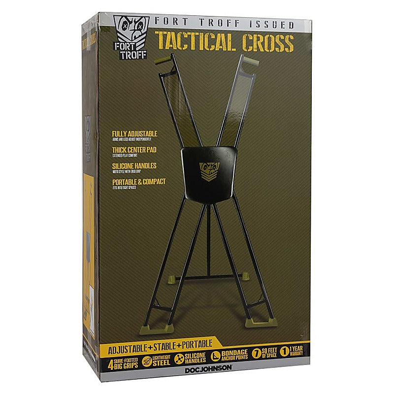 Fort Troff Fetish Play Tactical Cross by Doc Johnson - Spreaders and Hangers