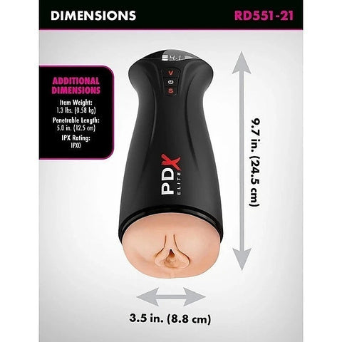 PDX Elite Fuck Gasm Realistic Male Masturbator - Masturbators and Strokers