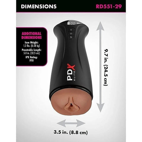 PDX Elite Fuck Gasm Realistic Male Masturbator - Masturbators and Strokers