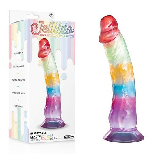 Excellent Power Jellido Multi Coloured 16 5 Cm Dildo - Realistic Dildos