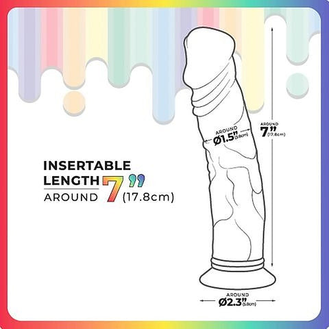 Excellent Power Jellido Clear Coloured 18 cm Realistic Dildo - Realistic Dildos