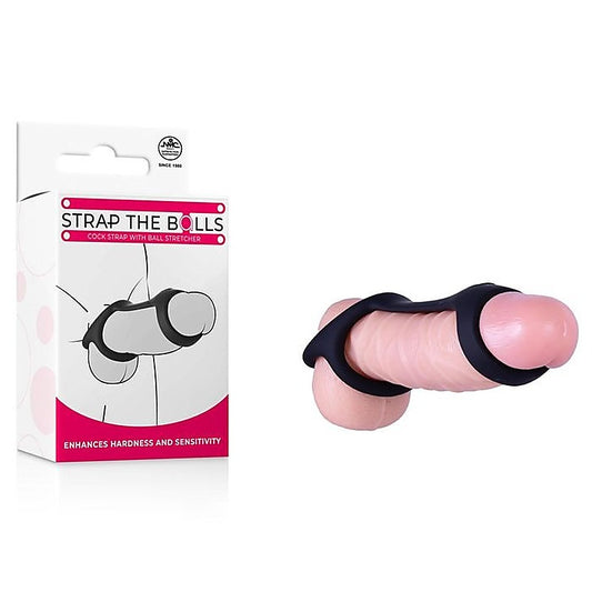 Strap The Balls Silicone Cock Strap with Ball Stretcher - Ball and Cock Toys