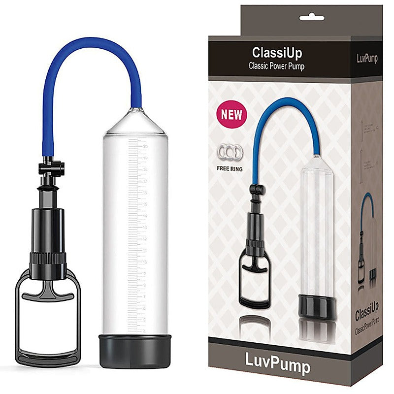 LuvPump ClassiUp Classic Power Penis Pump by Shots Toys - Penis Pumps And Stretchers