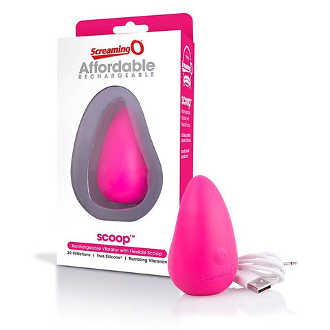 Scoop 20 Functions Rechargeable Massager by Screaming O - Personal Massagers