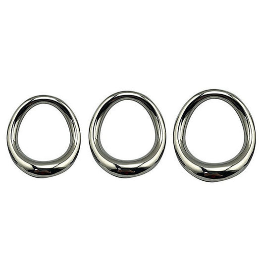 Stainless Steel Magnetic Curved Cock Ring by BDStyle - Steel Cock Rings