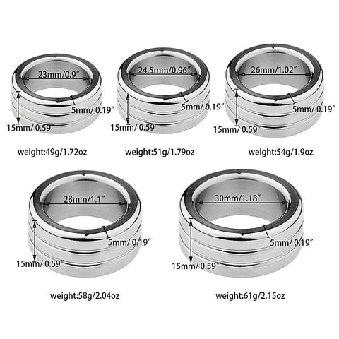 Heavy Duty Stainless Steel Cock Ring by BDStyle - Steel Cock Rings