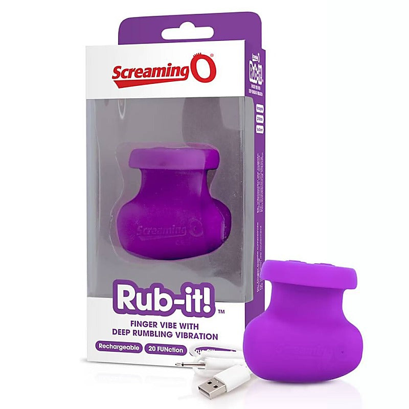 Screaming O Charged Rub it Rechargeable Finger Vibrator 6 Pack 20 Functions - Finger and Tongue Vibrators