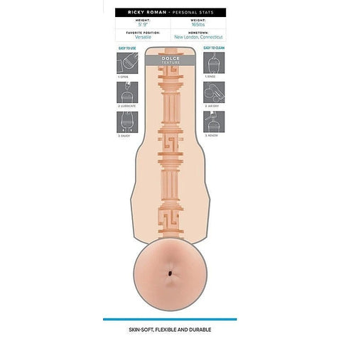 Fleshjack Boys Ricky Roman Dolce Male Masturbator - Fleshlight Male Masturbators