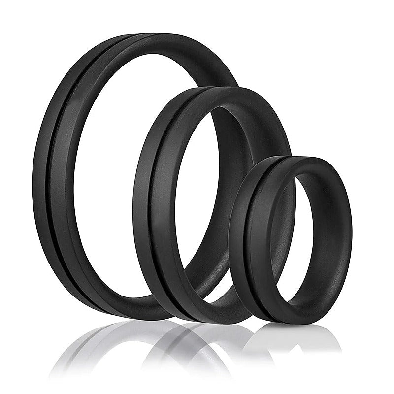 RingO Pro X3 Super Stretchy Cock Rings Set by Screaming O - Stretchy Cock Rings