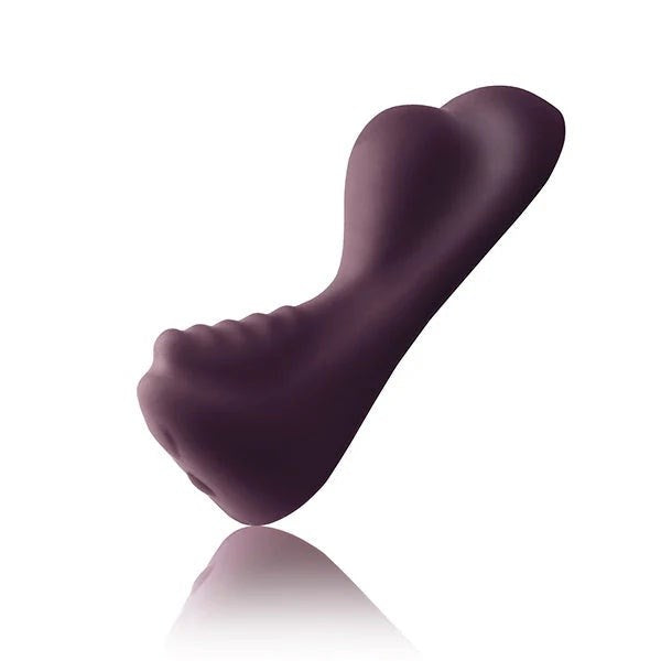 Rocks Off Ruby Glow 10 Speed Vaginal and Clitoral Massager Purple Hands Free - G-Spot Vibrators