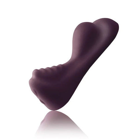 Rocks Off Ruby Glow 10 Speed Vaginal and Clitoral Massager Purple Hands Free - G-Spot Vibrators