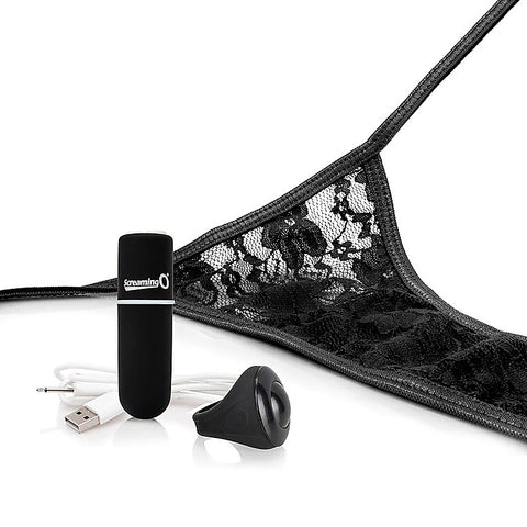 Screaming O My Secret Charged Remote Control Panty Vibrator Black Ring Remote - Remote Control Vibrators