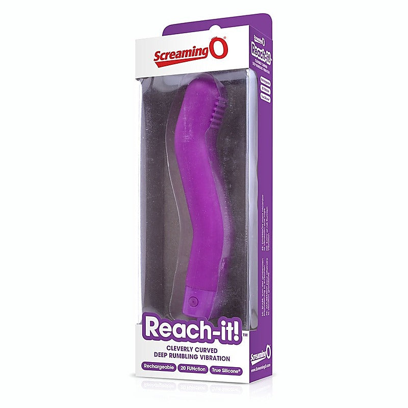 Screaming O Charged Reach it G Spot Vibrator Purple 6 Pack Rechargeable - G-Spot Vibrators