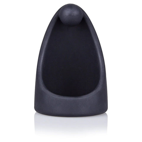 Screaming O SwingO Sling Stretchy Silicone Cock Ring Black with Perineum Ball - Stretchy Cock Rings
