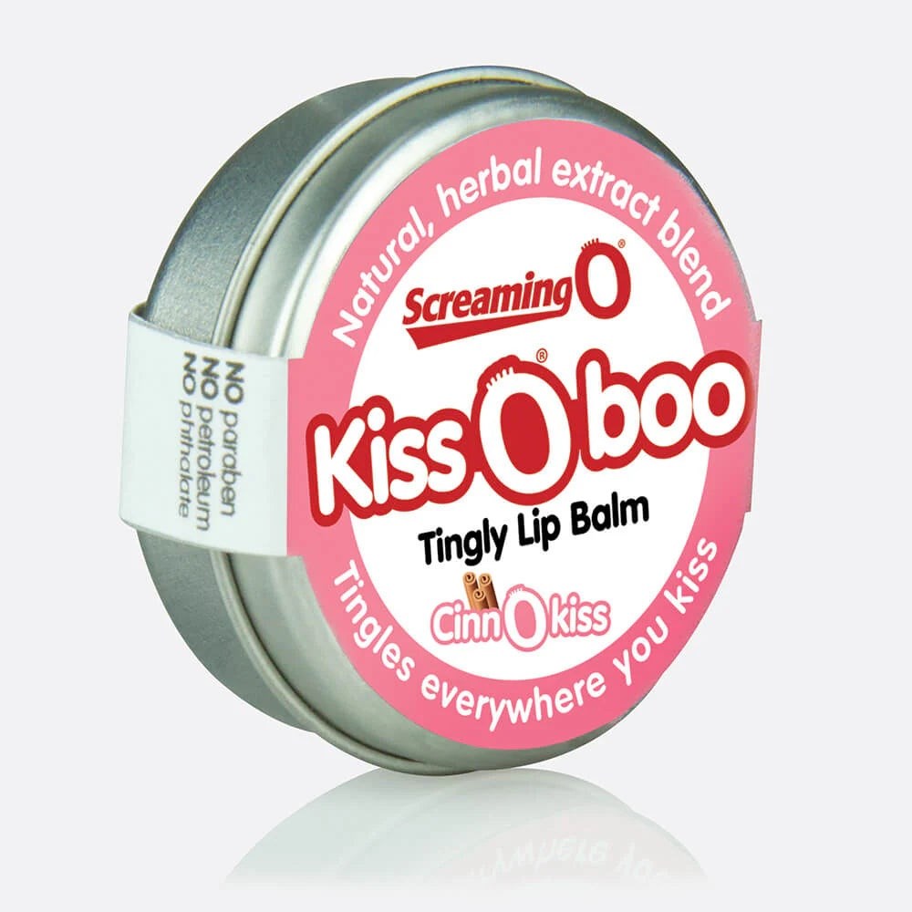 Screaming O KissOBoo Tingly Adult Lip Balm Creates Tingling Oral Sensations - Cinnamon - Bath and Intimate Fragrances