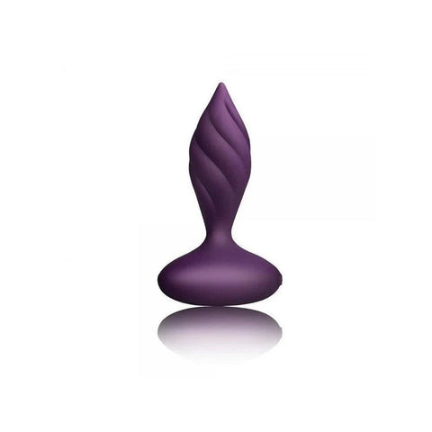 Rocks Off Petite Sensations Desire Remote Control Butt Plug Purple Vibrator - Butt Plugs