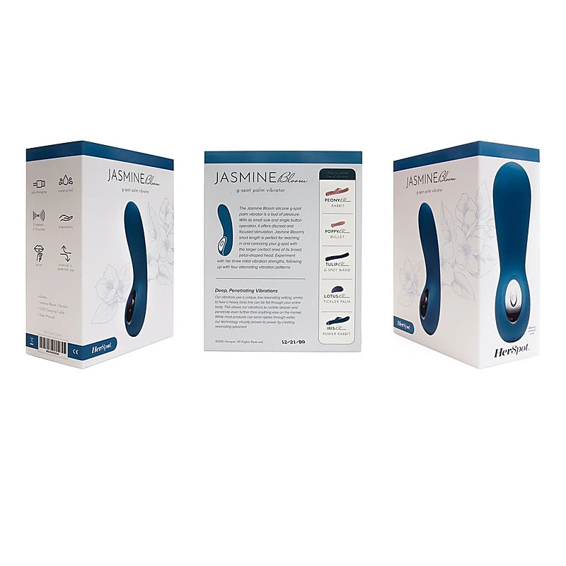 Herspot Jasmine Bloom G-Spot Palm Vibrator by Fleshlight - G-Spot Vibrators