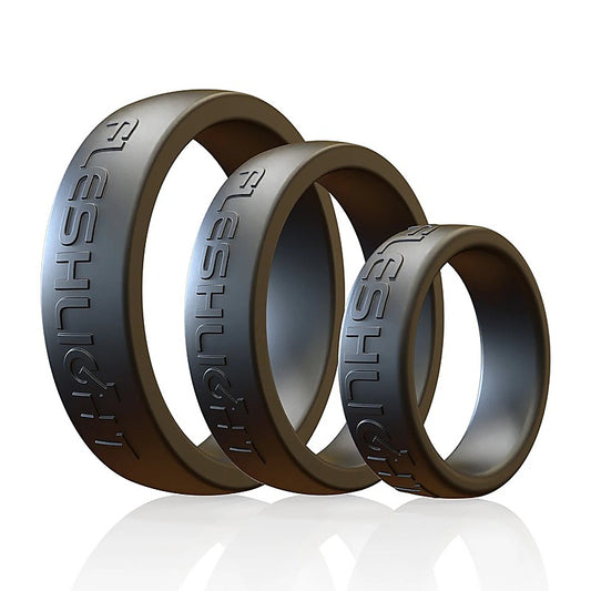 FleshBands 3 Pack Super Stretchy Cock Ring by Fleshlight - Cock Ring Sets