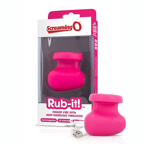 Screaming O Charged Rub it Adult Finger Vibrator with 20 Vibration Functions - Finger and Tongue Vibrators