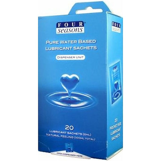 Water Based Adult Lubricant Sachets by Four Seasons - Water Based Lubes